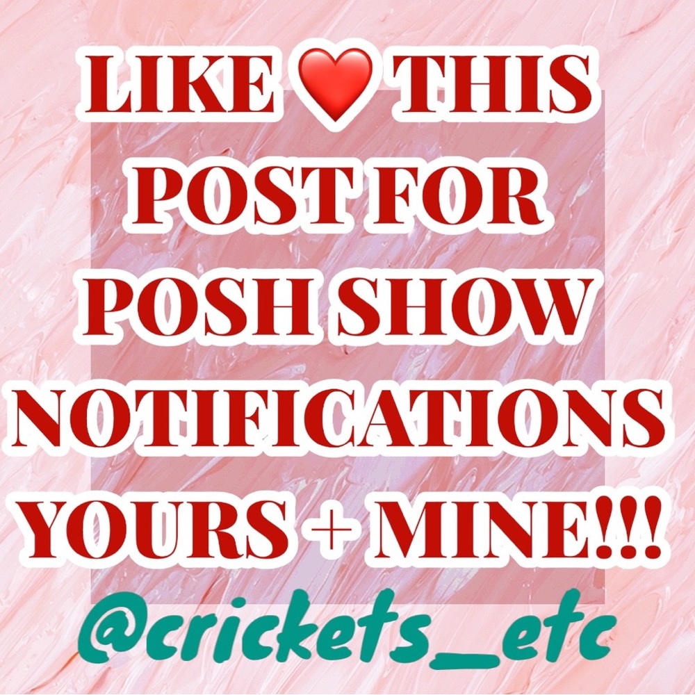 LIKE ❤️ FOR A POSH SHOW REMINDERS!!!!